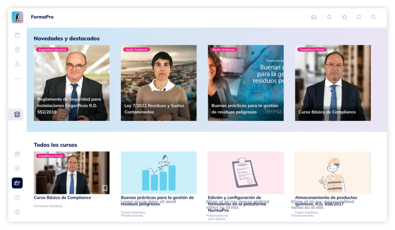 novedades y cursos formapro